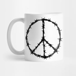 Barbed Wire Peace Sign Mug